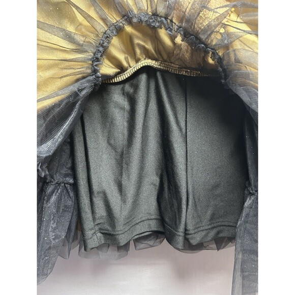 Revolution Dancewear Jazz Costume Black Gold Sequin LEOTARD ONLY Child’s Large - Picture 4 of 9